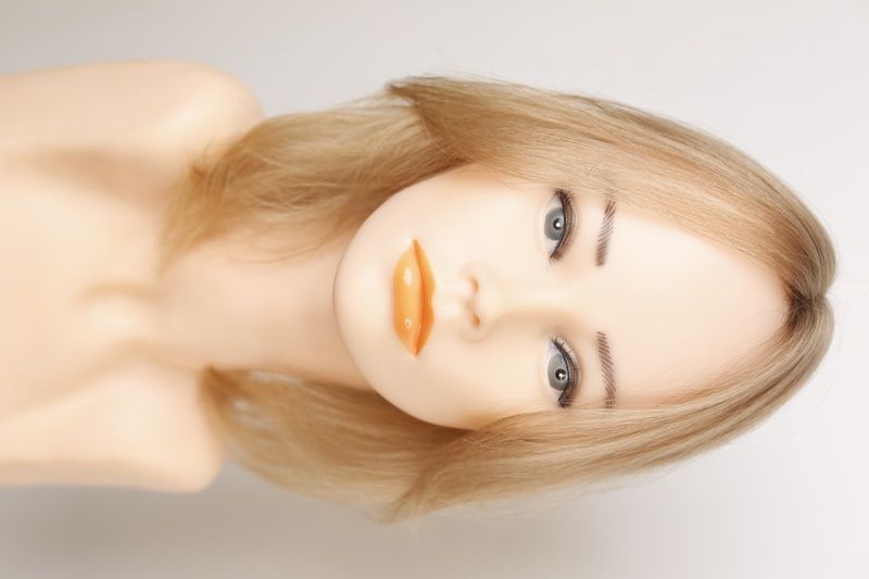 Natural hair systems Queen 7/504 (9/0) Slavic blonde medium length hair