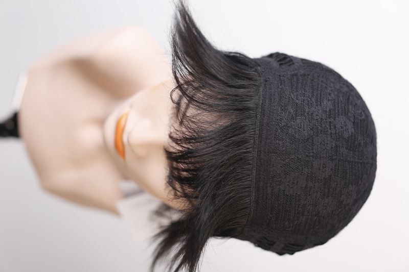 Natural wig women's 31587 VEGA HH (1) Dark hair medium length