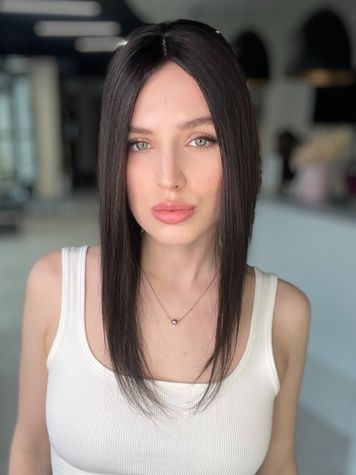 Натуральная накладка 70619 HL-14-NATURAL (NATURAL) Тёмные длинные волосы - фото