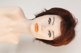 Wig women's 041474 ADMIRE (10/130TR AUTUMN GLOW). Artificial red short hair