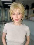 Synthetic wig women's 53223 1421G (16H613) Blonde medium hair