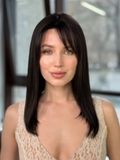 Натуральна перука жіноча 31670 Wigs M LACE (F2/33) Темне довге волосся - фотографія
