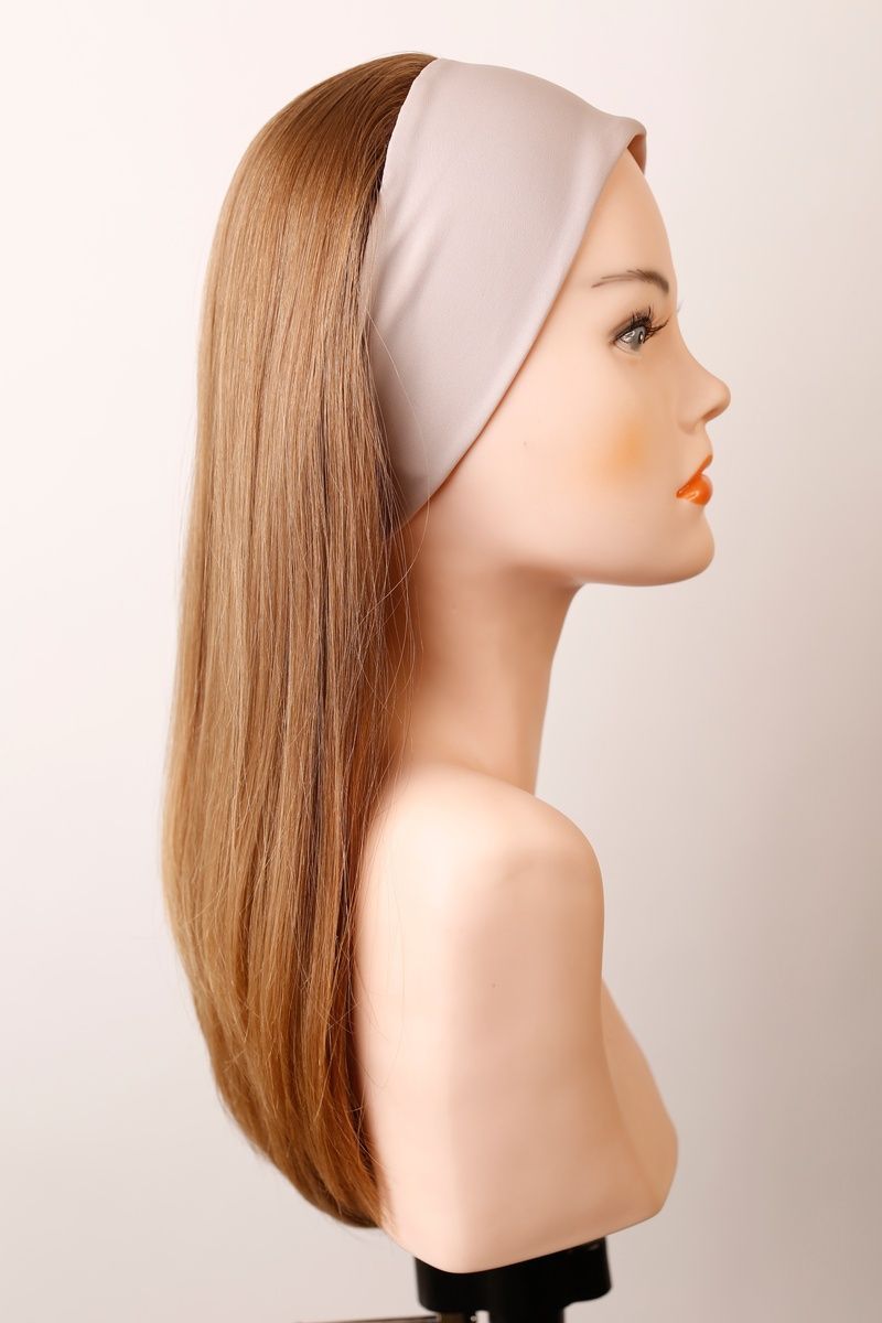 Натуральная напівперука на стрічці Headband 7/272 (8) Cлов'янське русяве довге волосся - фотографія