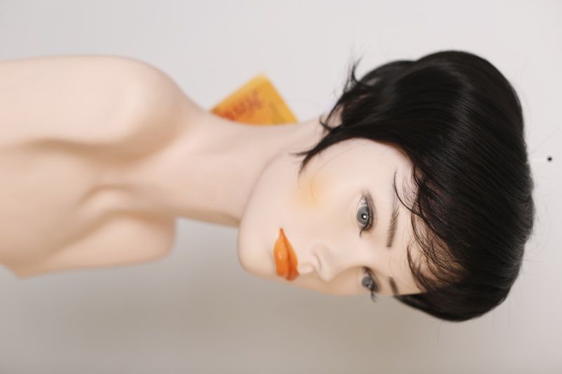 Artificial hair systems 7756 RG-PO582 (2) Dark short hair