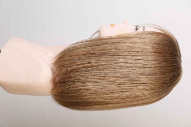 Natural wig women's 31623 H9035BHH (12H26) Medium length light brown hair