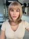 Synthetic wig women's 53162 H5222 (19) Light brown medium-length hair