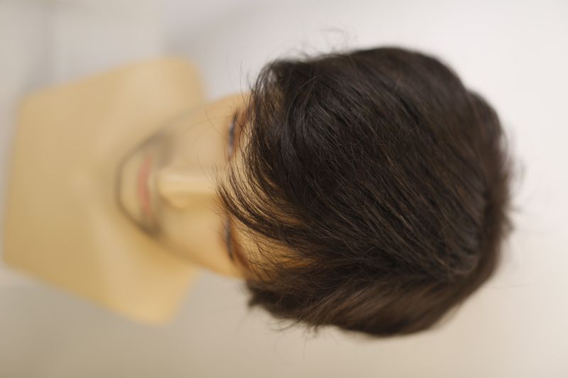 Парик мужской 041505 Barbers Cut Lace (M5s) Искусственные темные короткие волосы