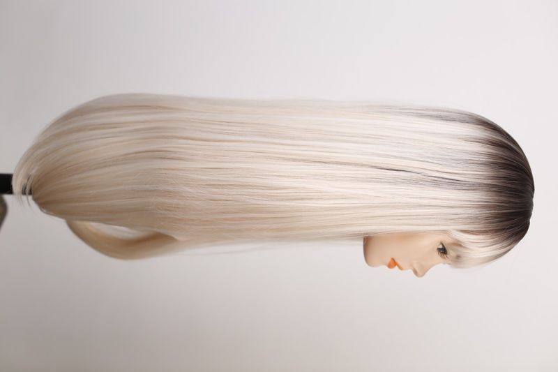 Перука жіноча 52632 CYGJ 127 (Y6/Blond mix) Штучне світле довге волосся - фотографія