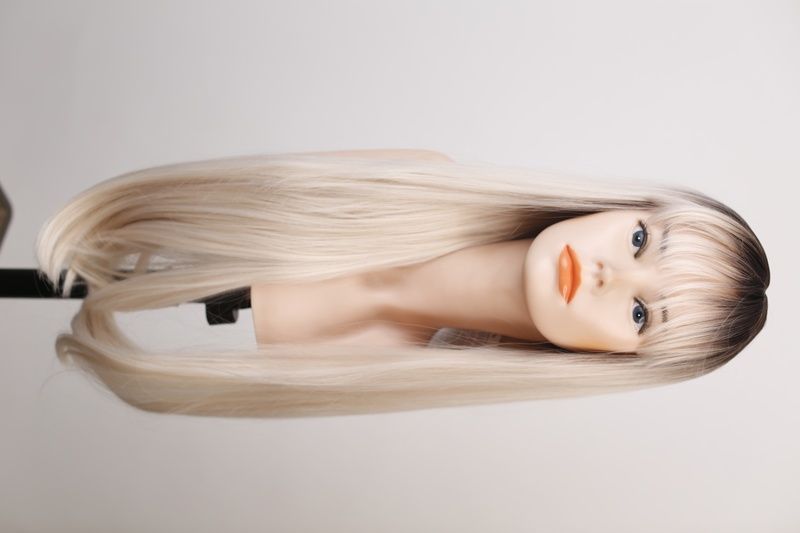Перука жіноча 52632 CYGJ 127 (Y6/Blond mix) Штучне світле довге волосся - фотографія