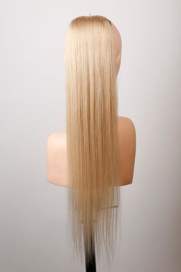 Natural tail on a ribbon 9/560 (613) Light long hair