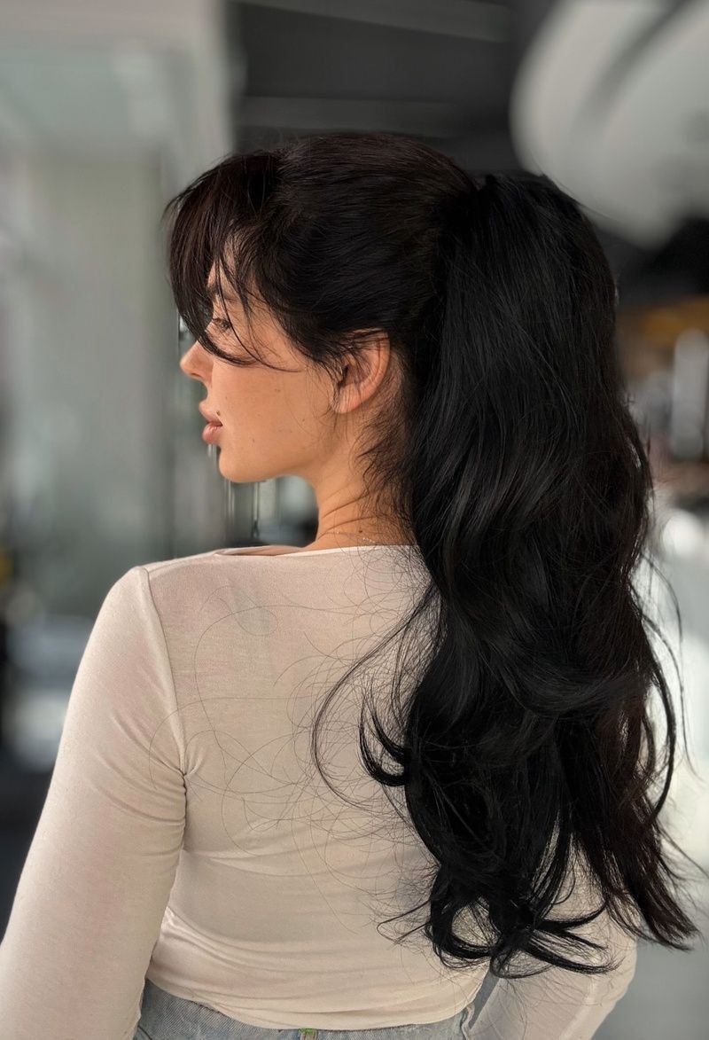 Buns 90034 SATY-32 (1B) Artificial dark long hair
