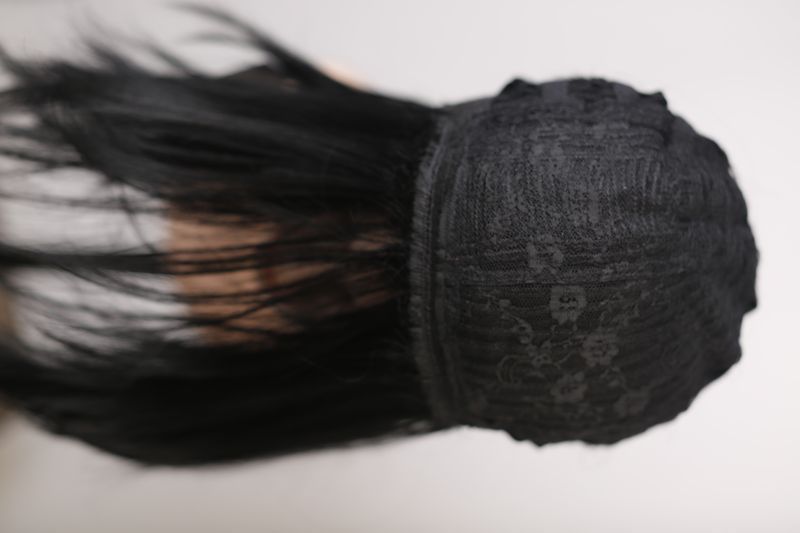 Wig women's 53014 HCXD934 (1) Artificial dark hair of medium length