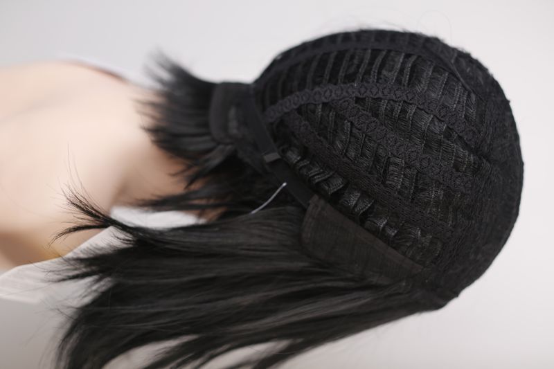 Wig women's 53014 HCXD934 (1) Artificial dark hair of medium length