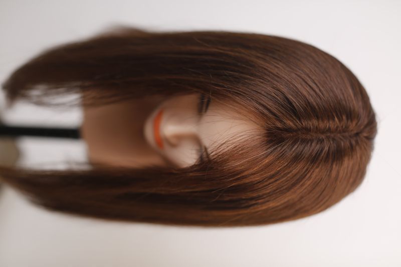 Naturalna peruka damska 31674 Wigs M LACE (F2/33) Ciemne długie włosy - фото