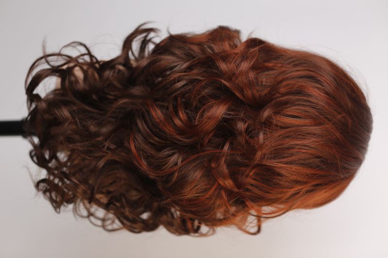 Парик 041235 #1101 LACE FRONT CASUAL CURL LONG (COPPER RED & MEDIUM AUBURN) - фото