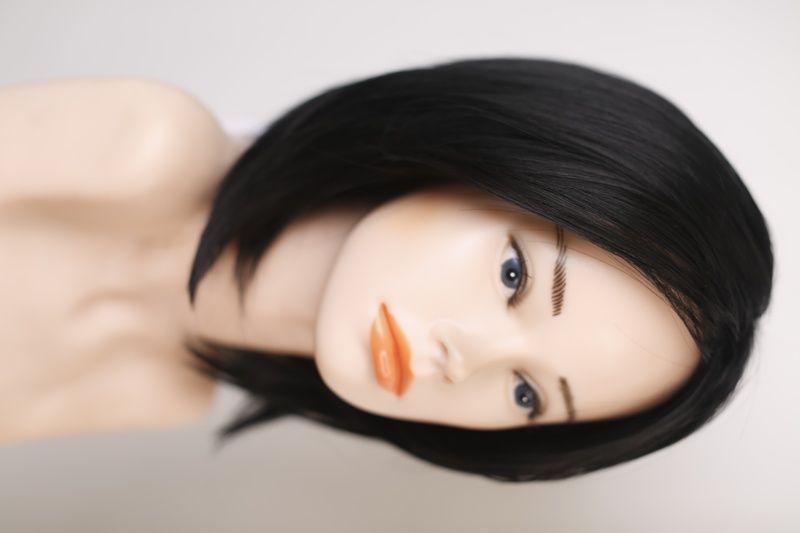 Wig women's 53014 HCXD934 (1) Artificial dark hair of medium length