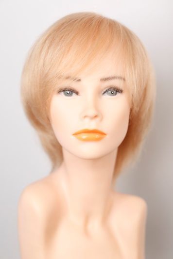Natural hair systems 70383 silkM (22R) Blonde short hair