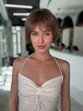 Wig women 52988 AGATA AT 2851 (14) Artificial light brown short hair