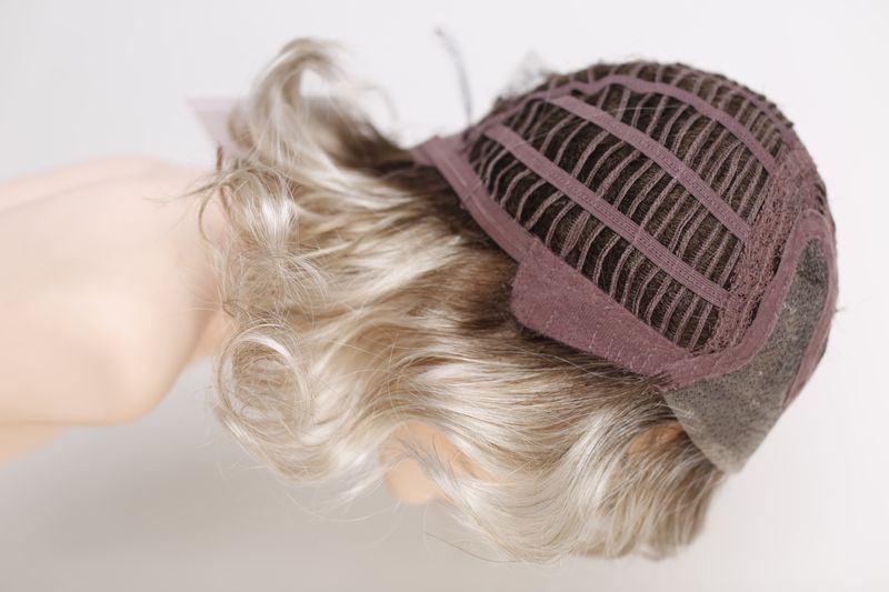 Synthetic women's wig  041456 Girl Mono (Pearlblonde Rooted) Blonde short hair