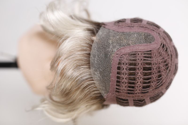 Synthetic women's wig  041456 Girl Mono (Pearlblonde Rooted) Blonde short hair