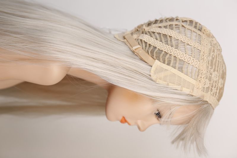 Synthetic wig women's 53227 HCYGJ127 (ARCTIC) Blonde long hair