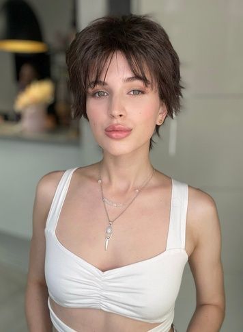 Wig Women's 51636 FLOXY TERMO (6) Artificial Dark Short Hair