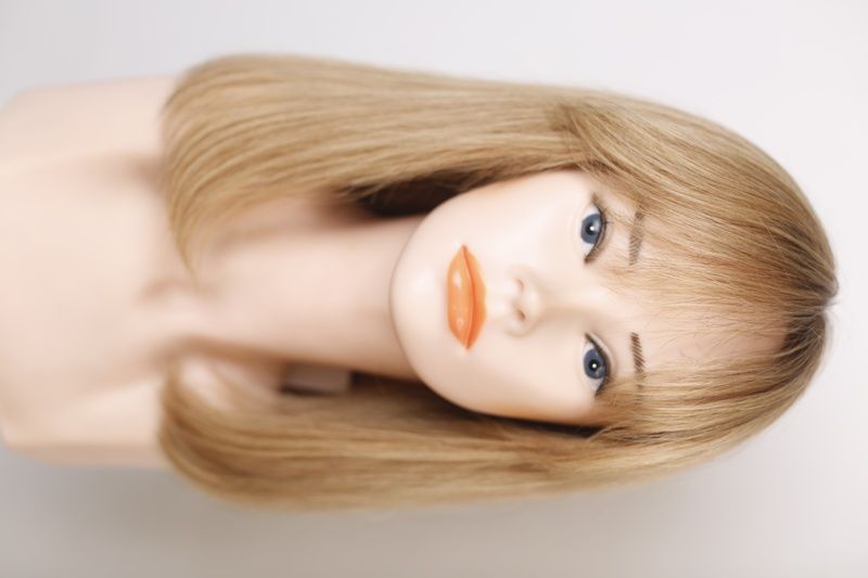 Natural сhildren's wig 031485 BB (RT4-30) Light brown hair of medium length