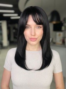 Peruka damska 31386 Mary - Forte#1 (3/0). Naturalne ciemne długie włosy - фото